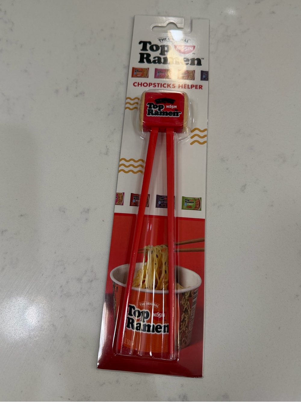 ISSI Red Top Ramen Branded Chopstick Helper